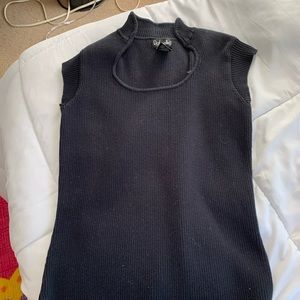 Black sweater vest